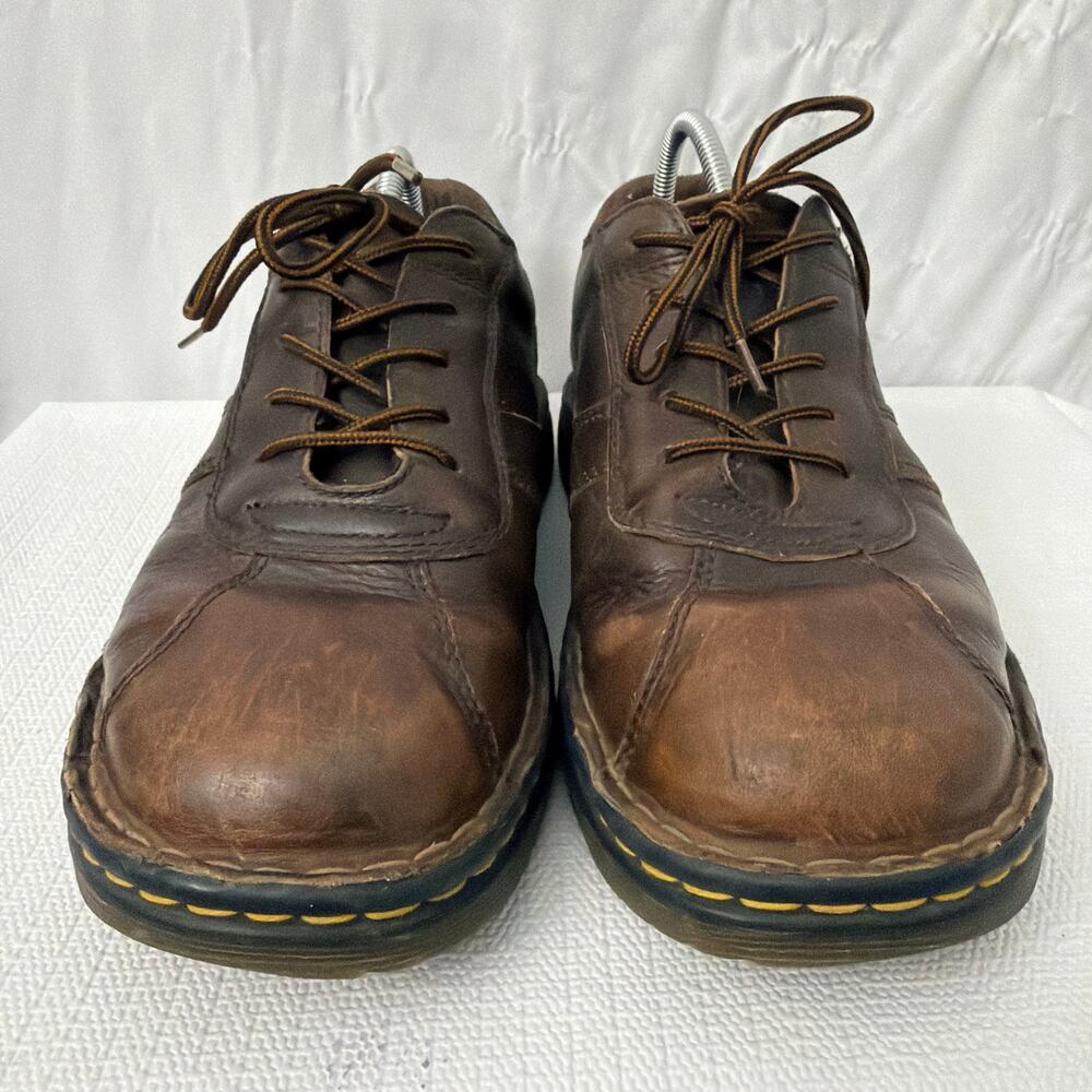 Dr Martens Shoes Mens Size 11 Brown Leather Oxford Grunge Distressed - Picture 2 of 10